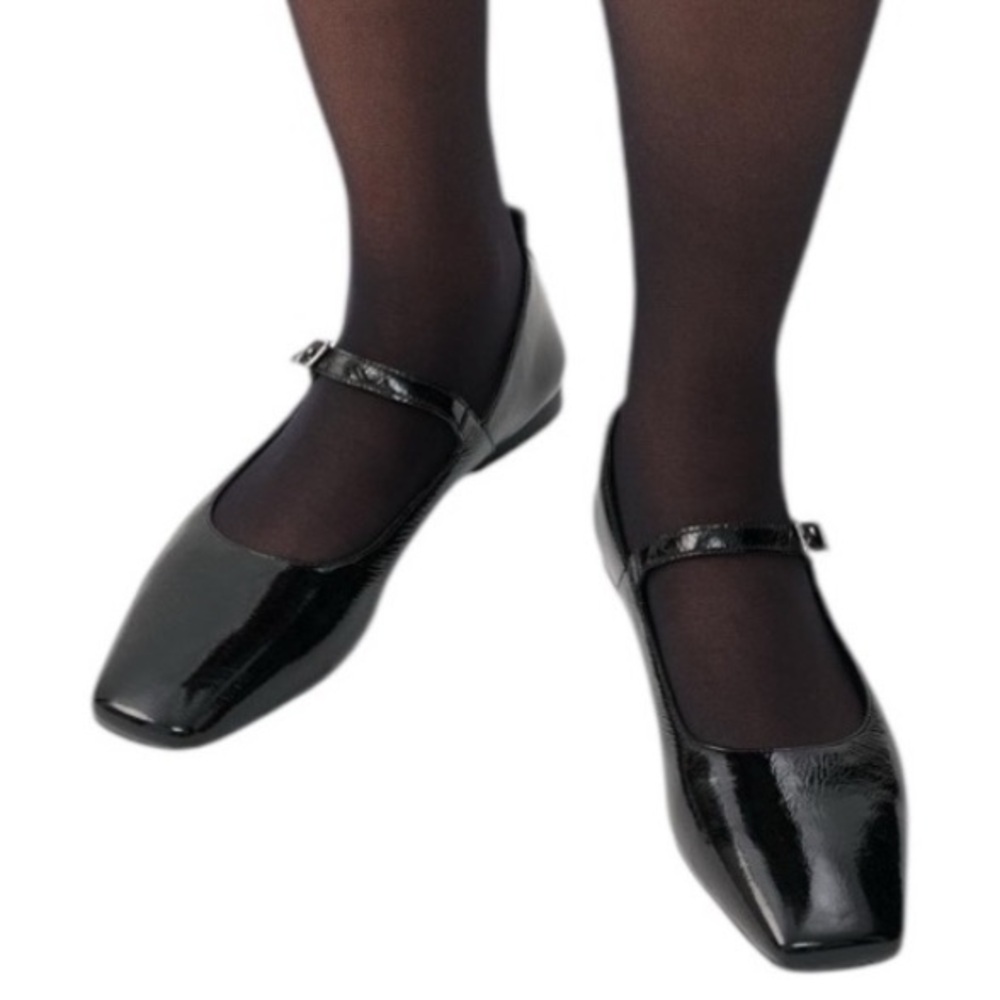 VAGABOND SHOEMAKERS DELIA BALLET FLATS Black Patent Mary Jane EU 40 US 10 NWOT - Picture 7 of 17